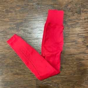 Red Fabletics Leggings